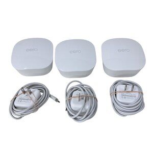 Eero Mesh Wi-Fi System 3-Pack Model J010001 With Power Adapters